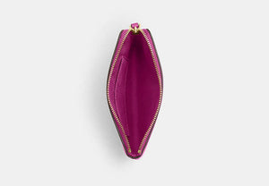 Corner Zip Wristlet - Gold/Magenta