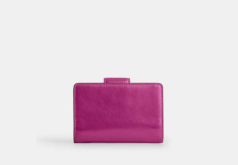 Medium Corner Zip Wallet - Gold/Magenta