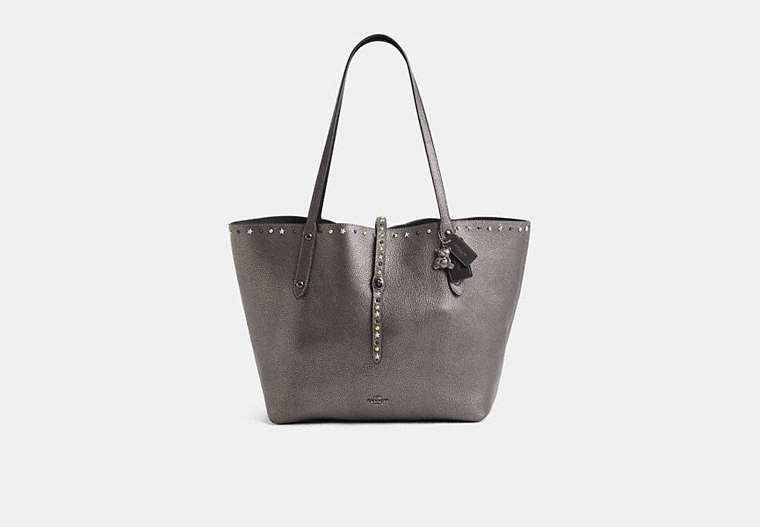 Custom Market Tote - Gunmetal/Gunmetal Black
