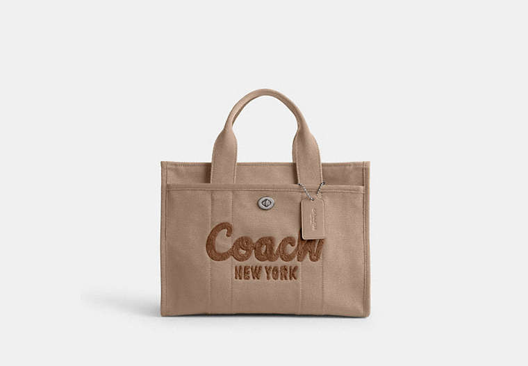 Cargo Tote Bag - Silver/Dark Natural