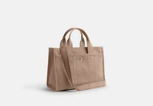 Cargo Tote Bag - Silver/Dark Natural