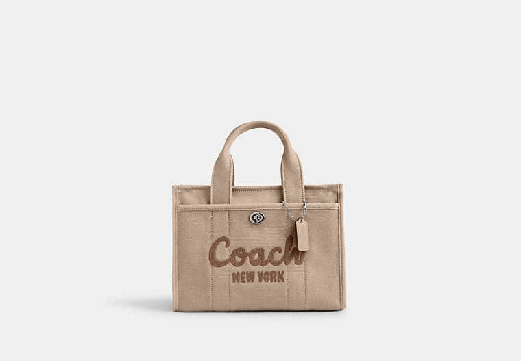 Cargo Tote Bag 26 - Silver/Dark Natural