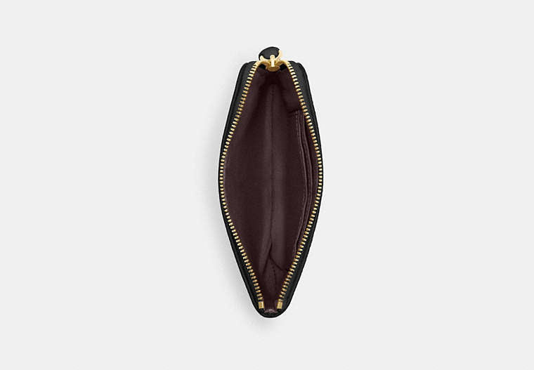 Corner Zip Wristlet - Gold/Black