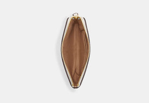 Corner Zip Wristlet - Gold/Chalk