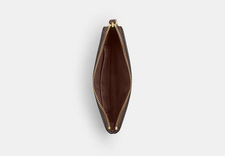 Corner Zip Wristlet - Gold/Maple