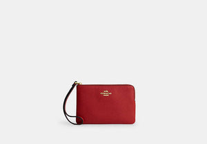 Corner Zip Wristlet - Gold/Poppy