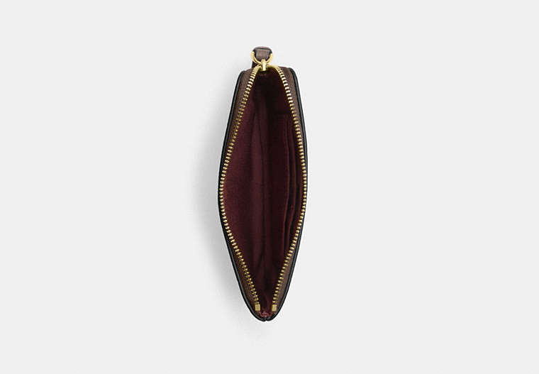 Corner Zip Wristlet - Gold/Dark Stone
