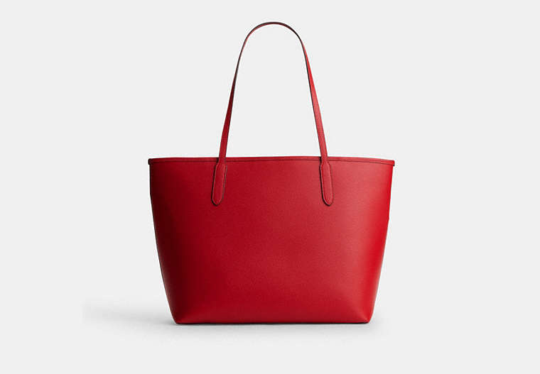 City Tote Bag - Gold/Bright Cardinal