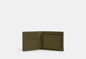 3-In-1 Wallet - Silver/Olive