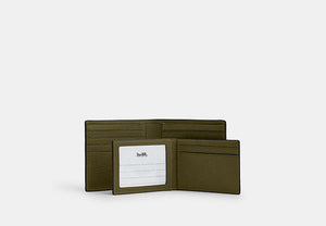 3-In-1 Wallet - Silver/Olive