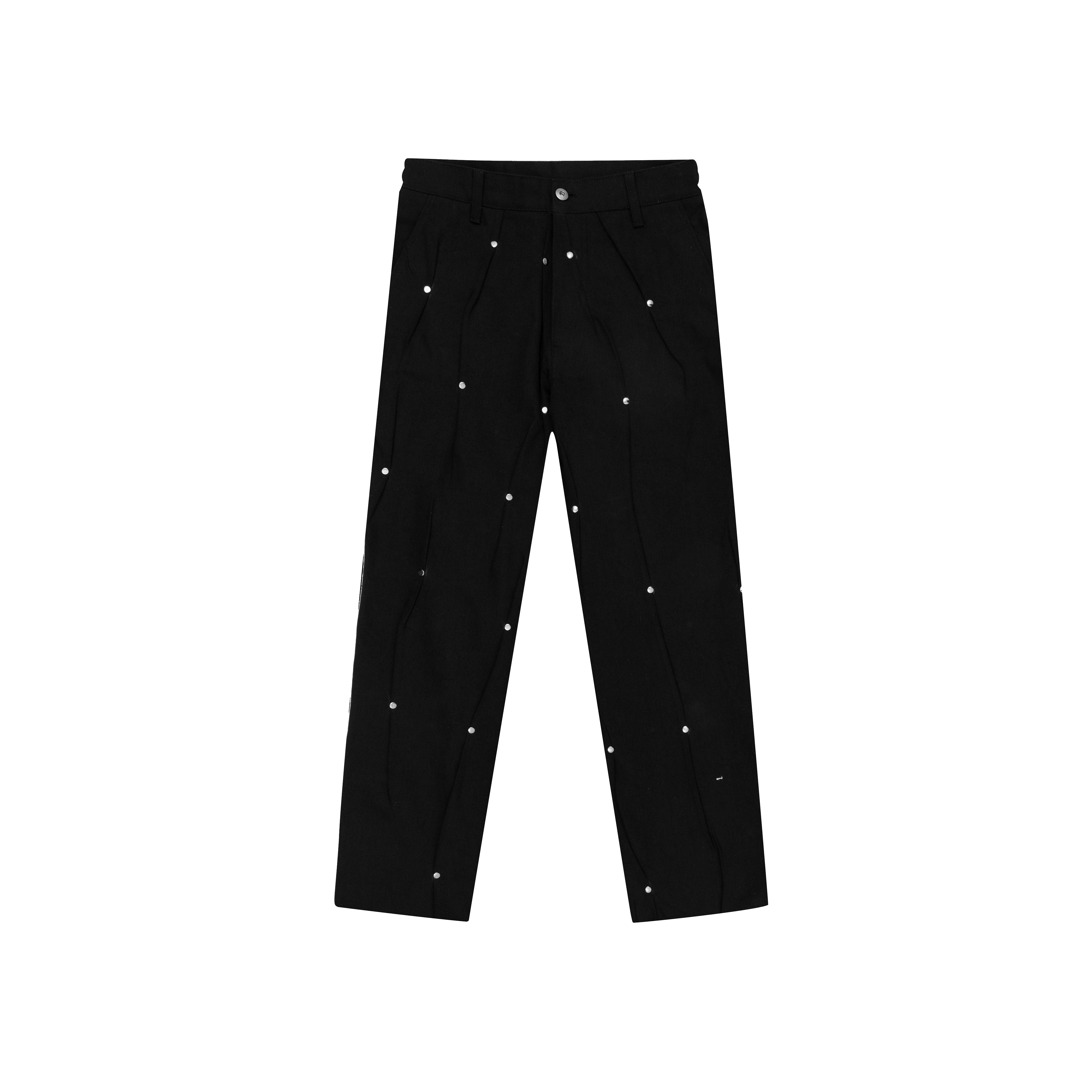 Cross Rivet Jeans In Black