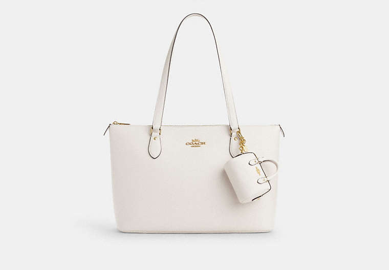 Mini Rowan Satchel Bag Charm - Gold/Chalk
