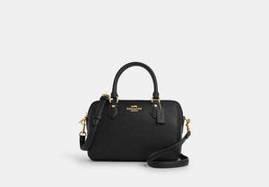 Rowan Satchel Bag - Gold/Black