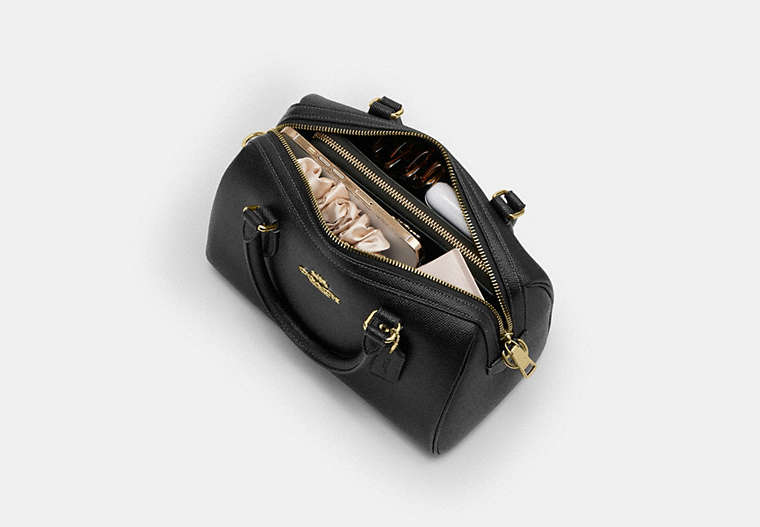 Rowan Satchel Bag - Gold/Black