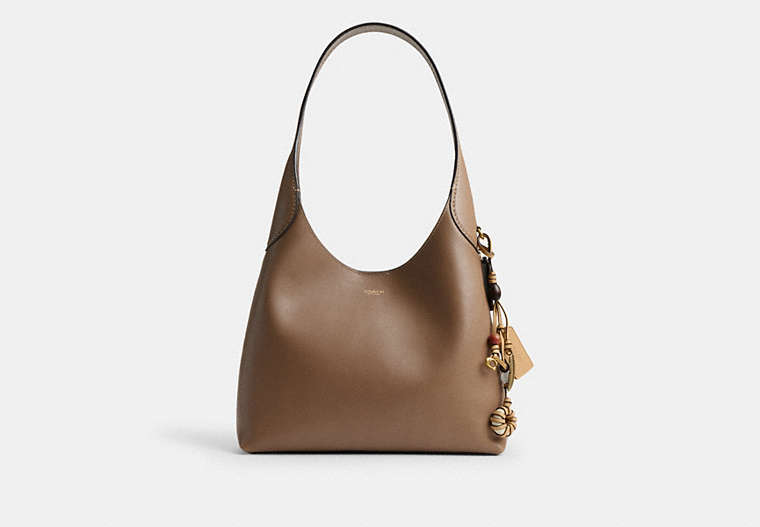 Heritage Bag Charm - Brass/Tan