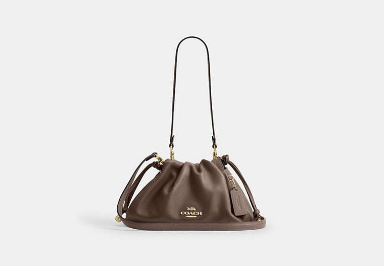 Faye Shoulder Bag - Gold/Dark Stone