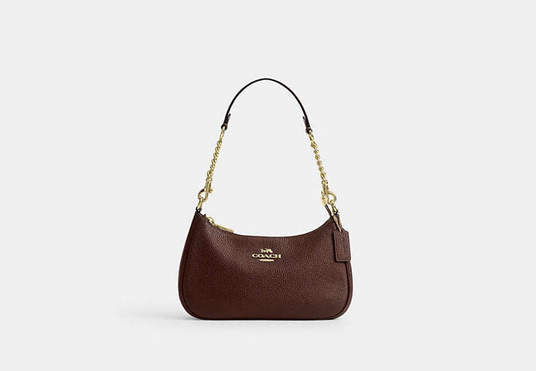 Teri Shoulder Bag - Gold/Maple