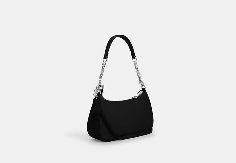 Teri Shoulder Bag With Pouch - Silver/Black