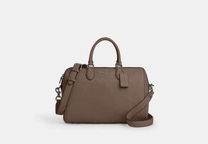 Rowan Large Satchel Bag - Gunmetal/Dark Stone