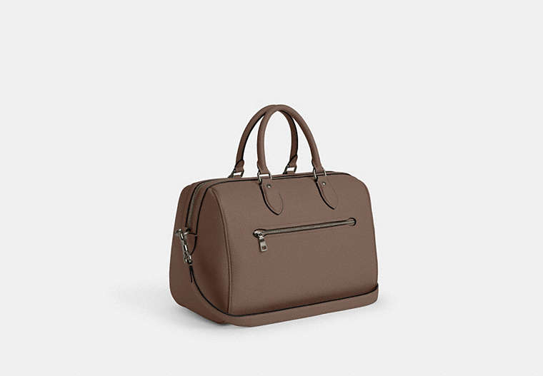 Rowan Large Satchel Bag - Gunmetal/Dark Stone