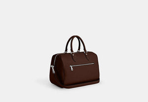 Rowan Large Satchel Bag - Silver/Maple