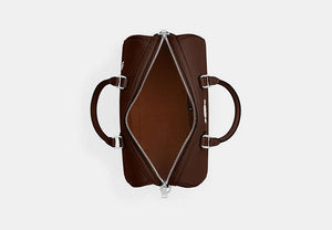 Rowan Large Satchel Bag - Silver/Maple