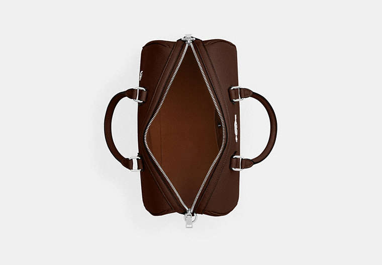 Rowan Large Satchel Bag - Silver/Maple