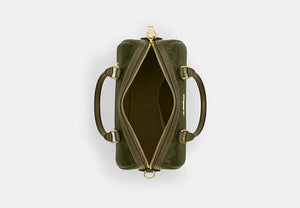 Rowan Satchel Bag In Signature Canvas - Gold/Olive