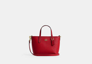 City Mini Tote Bag - Gold/Bright Cardinal