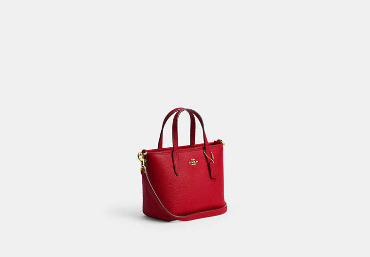 City Mini Tote Bag - Gold/Bright Cardinal