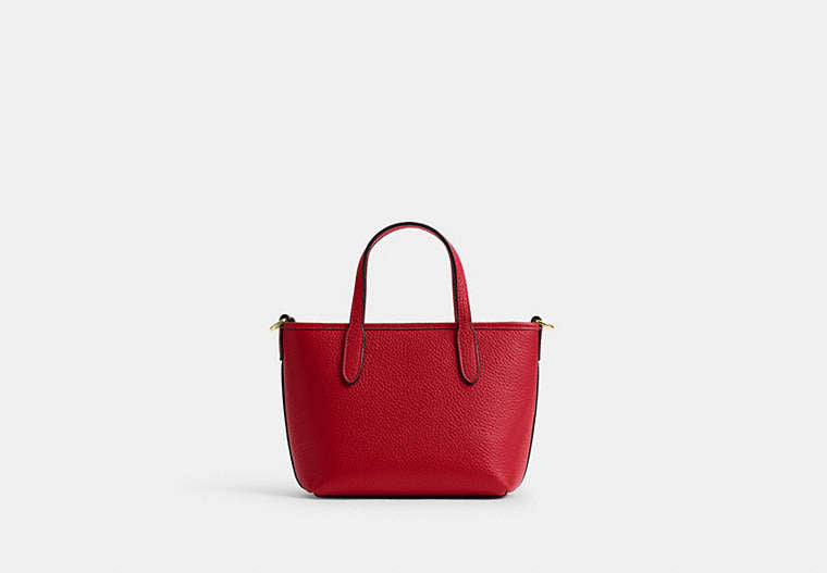 City Mini Tote Bag - Gold/Bright Cardinal