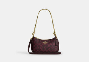 Teri Mini Crossbody Bag - Gold/Black Currant