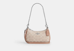 Teri Mini Crossbody Bag - Silver/Sand/Taupe
