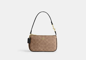 Nolita 19 In Signature Canvas - Gold/Tan/Black