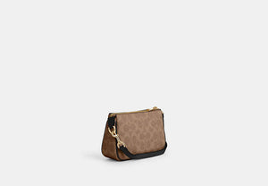 Nolita 19 In Signature Canvas - Gold/Tan/Black