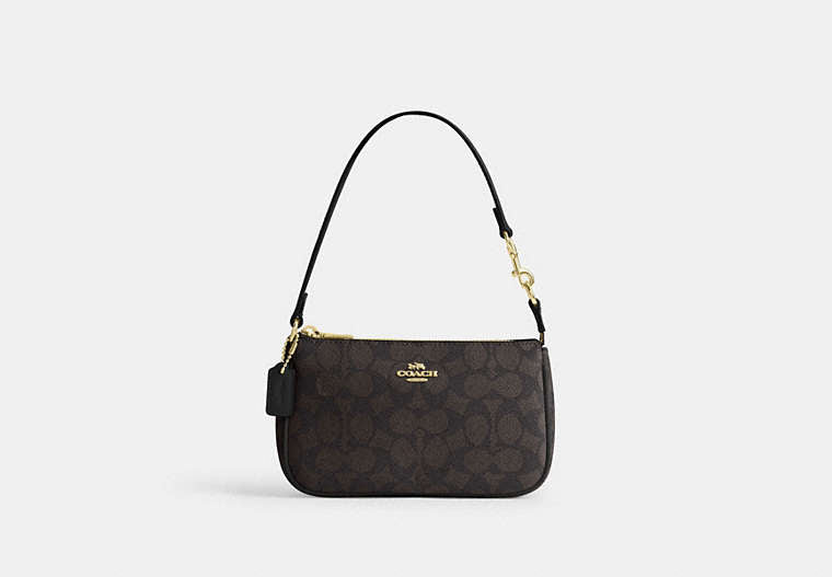 Nolita 19 In Signature Canvas - Gold/Walnut/Black