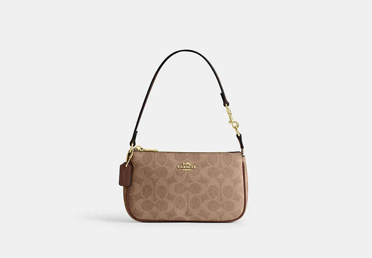Nolita 19 In Signature Canvas - Gold/Tan/Brown