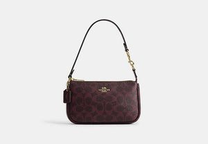 Nolita 19 In Signature Canvas - Gold/Black Currant