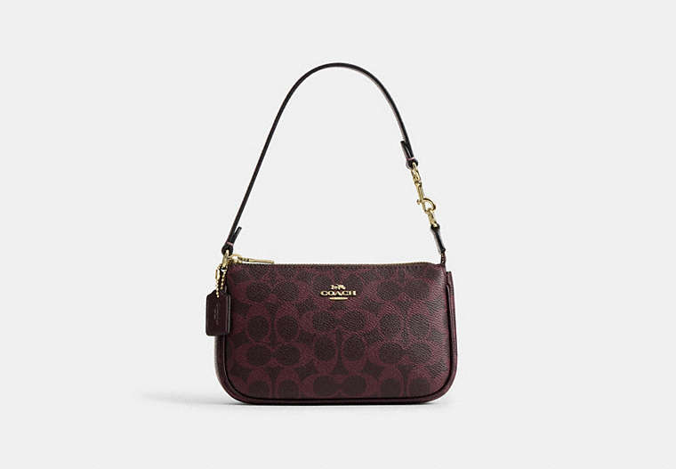 Nolita 19 In Signature Canvas - Gold/Black Currant