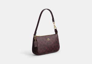 Nolita 19 In Signature Canvas - Gold/Black Currant