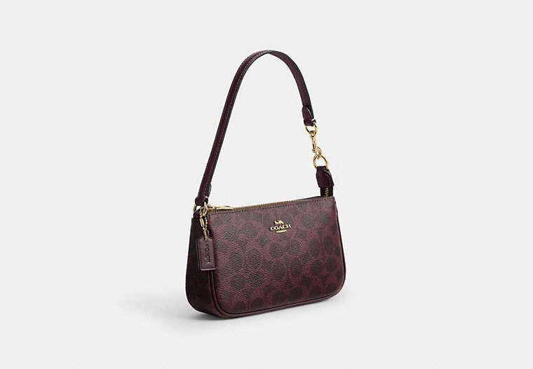Nolita 19 In Signature Canvas - Gold/Black Currant