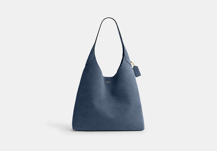 Brooklyn Shoulder Bag 39 - Brass/Light Denim