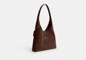 Brooklyn Shoulder Bag 28 - Brass/Dark Chocolate