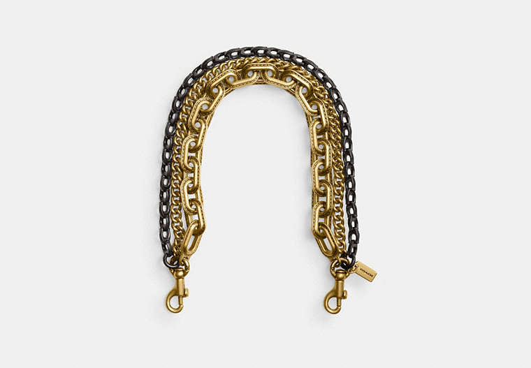 Short Jewelry Chain Strap - Brass/Brass