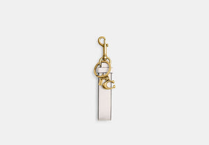 Signature Bag Charm - Brass/Chalk