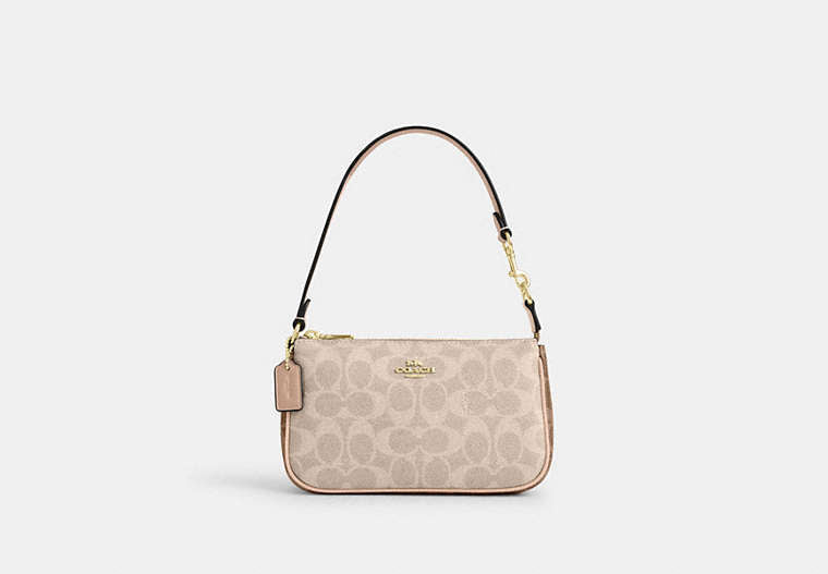 Nolita 19 In Blocked Signature Canvas - Gold/Sand/Tan