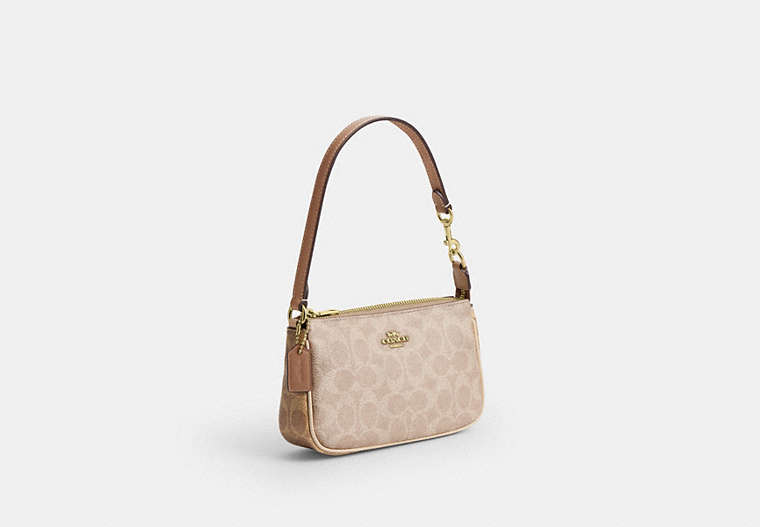 Nolita 19 In Blocked Signature Canvas - Gold/Sand/Tan