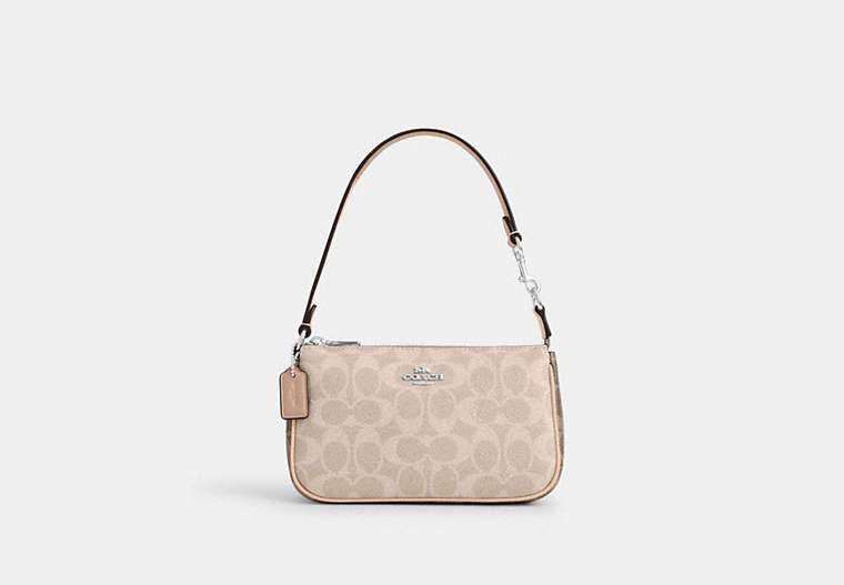 Nolita 19 In Blocked Signature Canvas - Silver/Sand/Taupe Multi