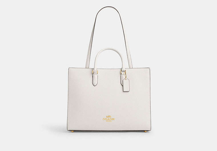Maggie Tote Bag - Gold/Chalk