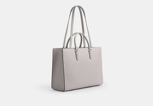 Maggie Tote Bag - Gold/Dove Grey